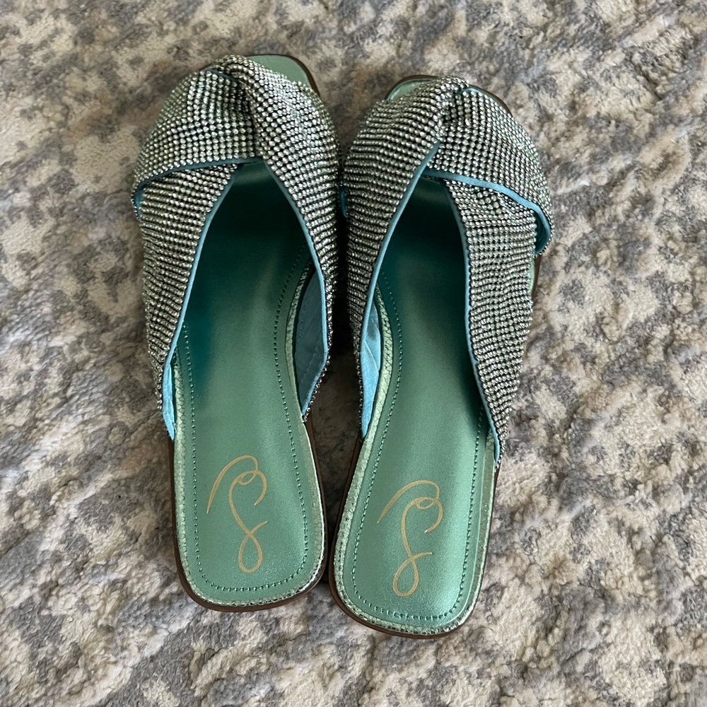 Sam Edelman Women's Issie Sparkel Rhinestone Sandal, 8 M